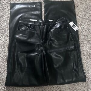 KanCan 90’s wide leg pleather pants